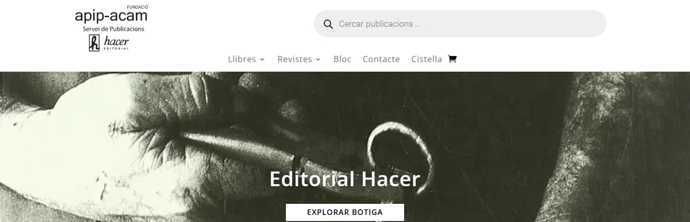 Web de Editorial Hacer diseñada por MuySEO