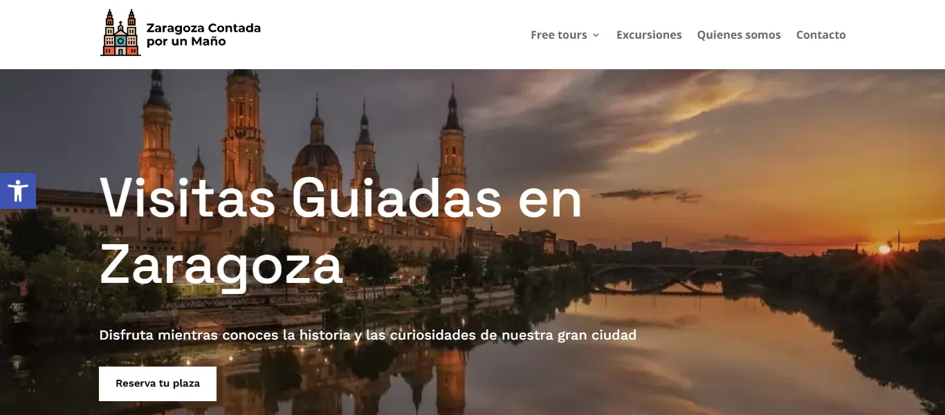 Web de Visita Guiada Zaragoza diseñada por MuySEO