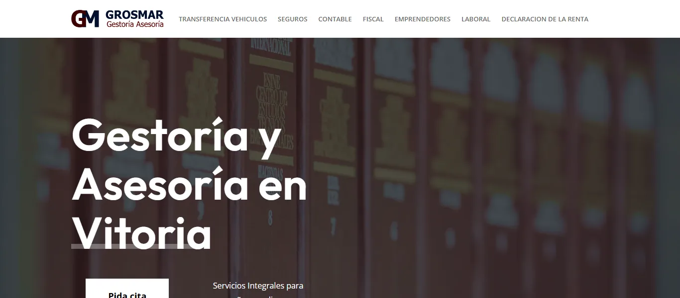 Web de Grosmar Gestoría diseñada por MuySEO