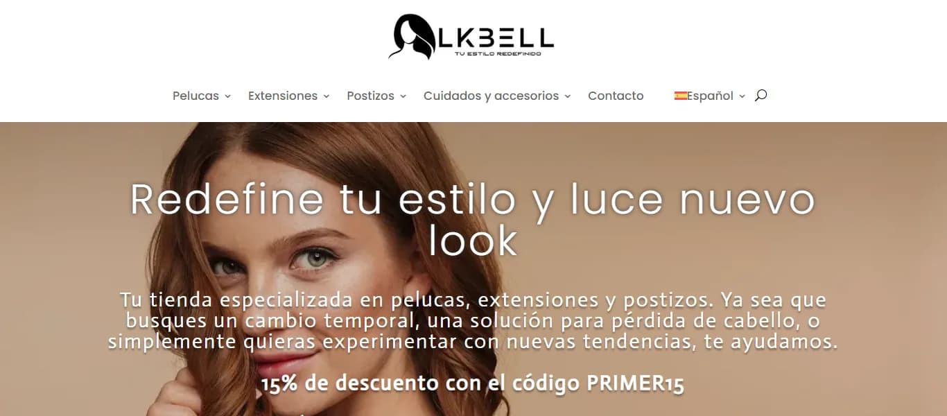 Web de LK Bell diseñada por MuySEO