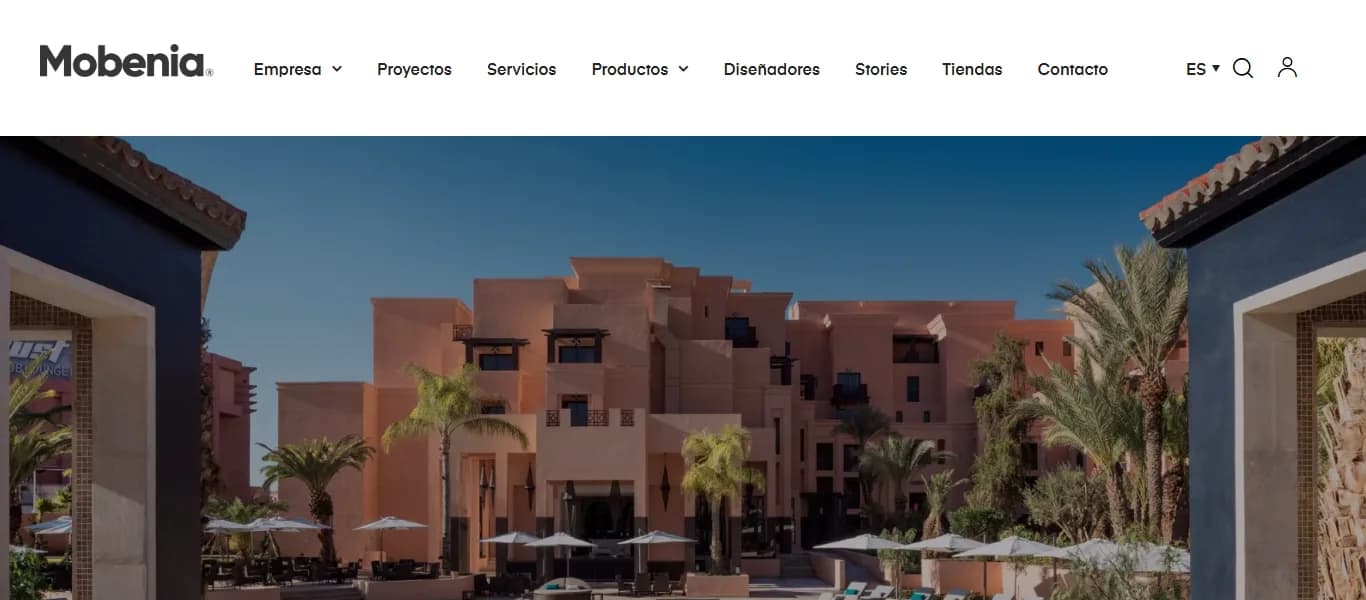 Web de Mobenia diseñada por MuySEO
